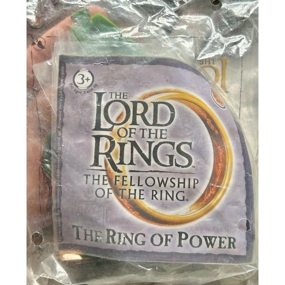 Vintage Lord Of The Rings Fellowship Burger King NEW 2001 Sealed Action Figure